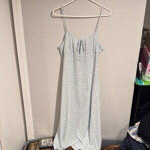 Monki Soft Blue Floral Chemise